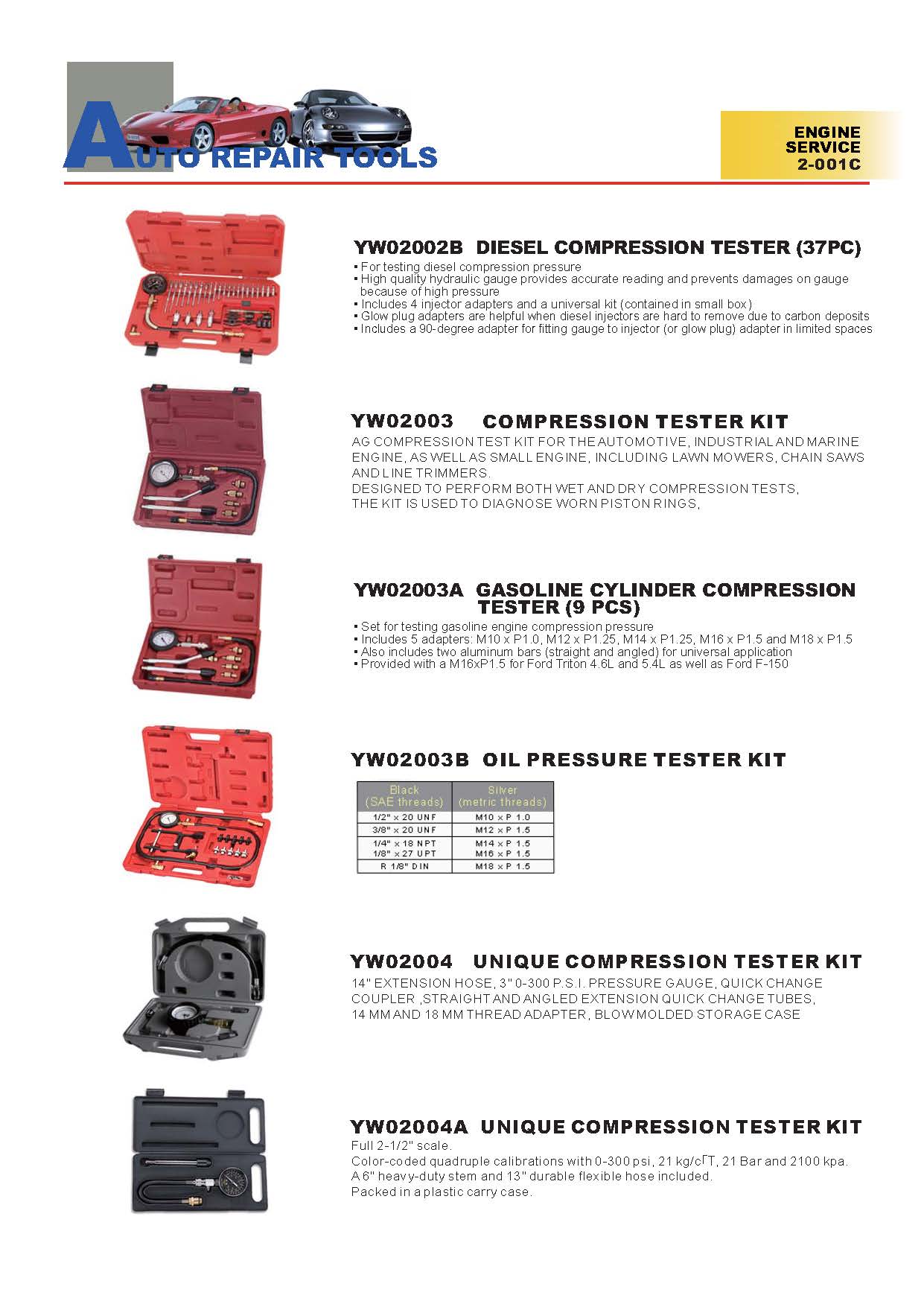 Years Way Auto Repair Tools - Engine Service Tools