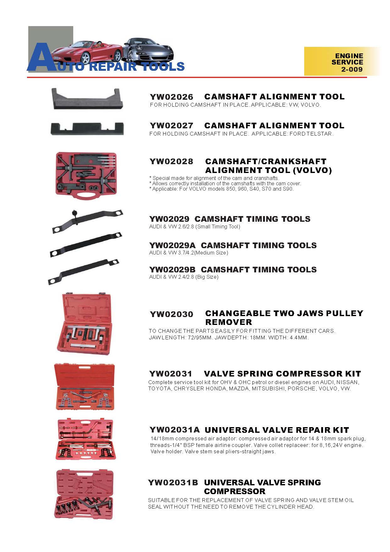 Years Way Auto Repair Tools - Engine Service Tools