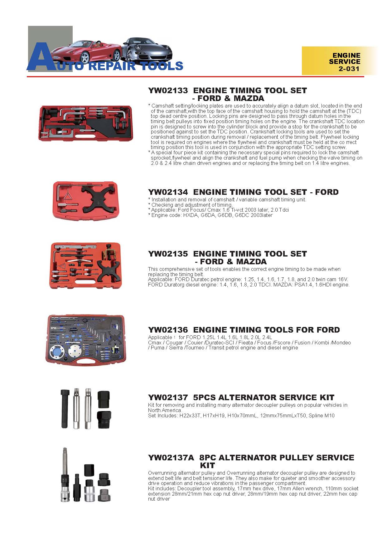 Years Way Auto Repair Tools - Engine Service Tools