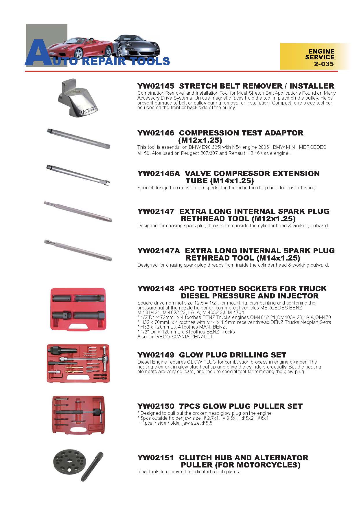 Years Way Auto Repair Tools - Engine Service Tools