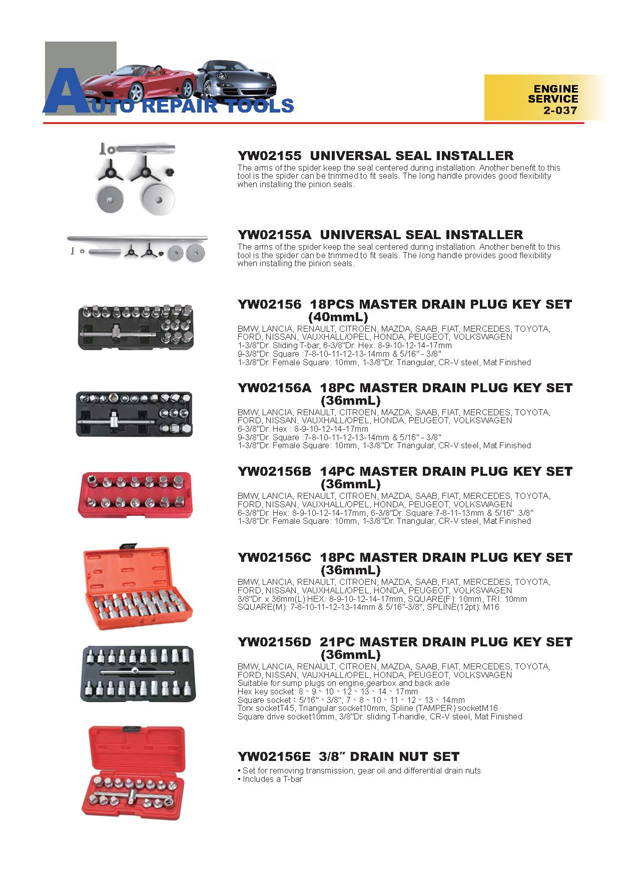 Years Way Auto Repair Tools - Engine Service Tools