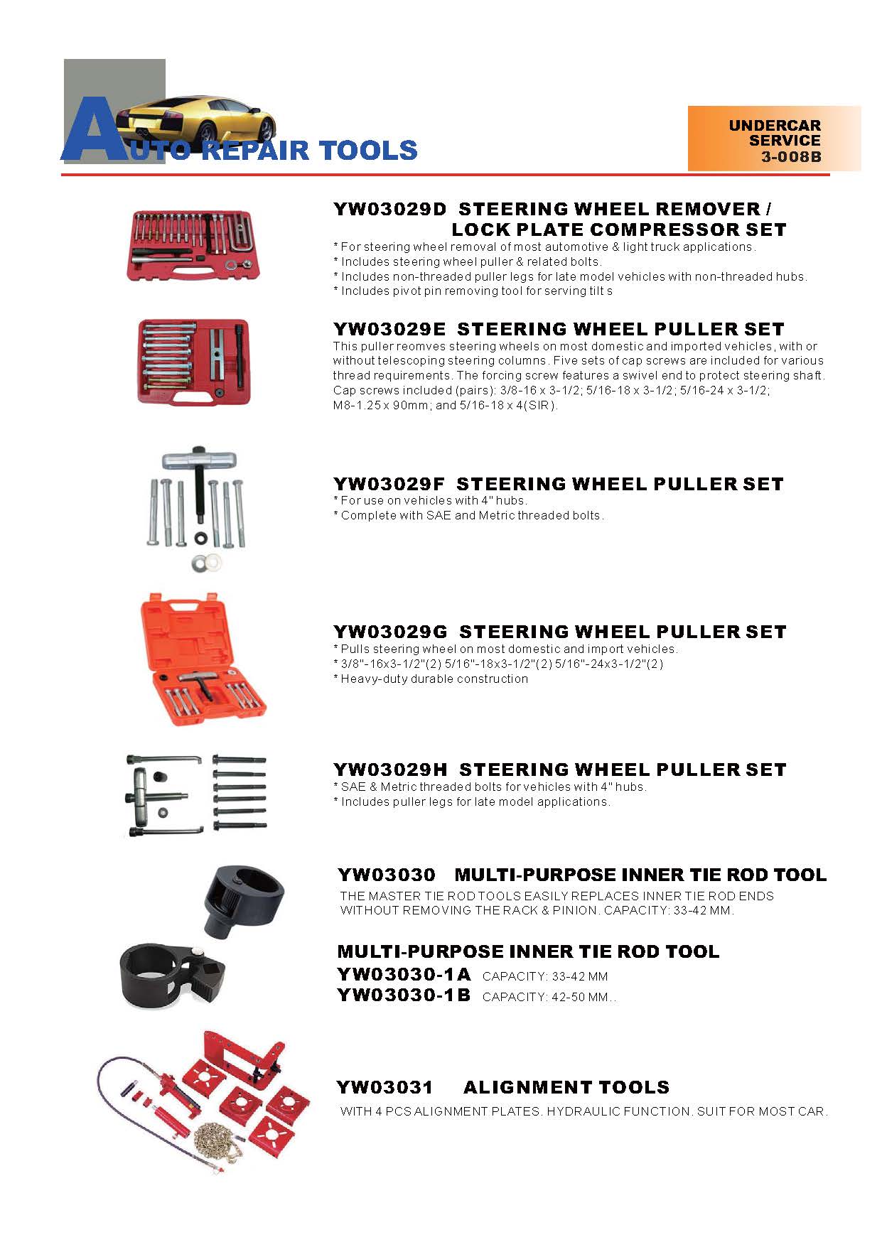 Years Way Auto Repair Tools - Undercar Service Tools