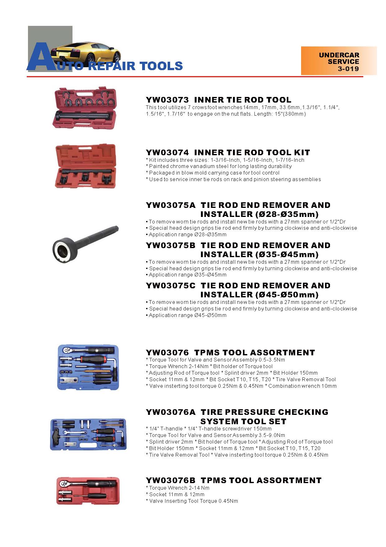 Years Way Auto Repair Tools - Undercar Service Tools