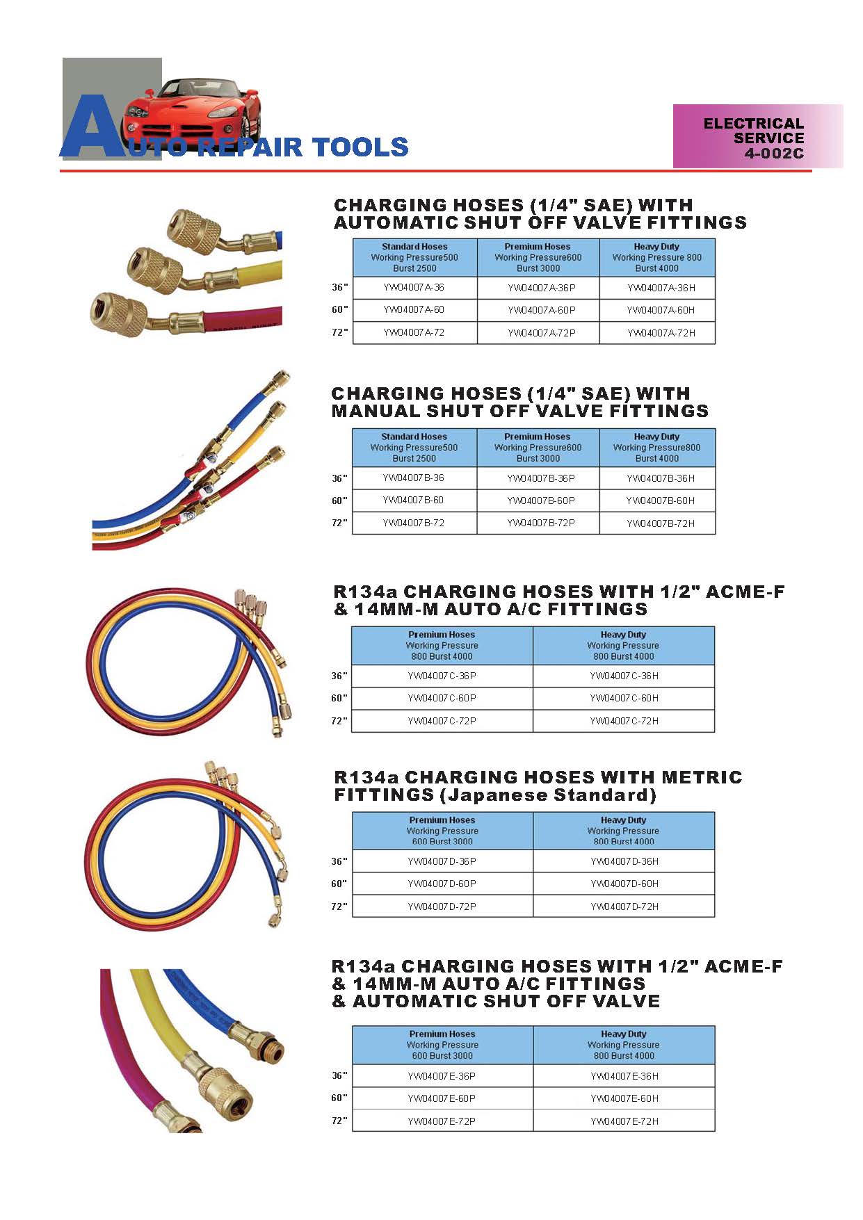 Years Way Auto Repair Tools - Electrical & A/C Service Tools