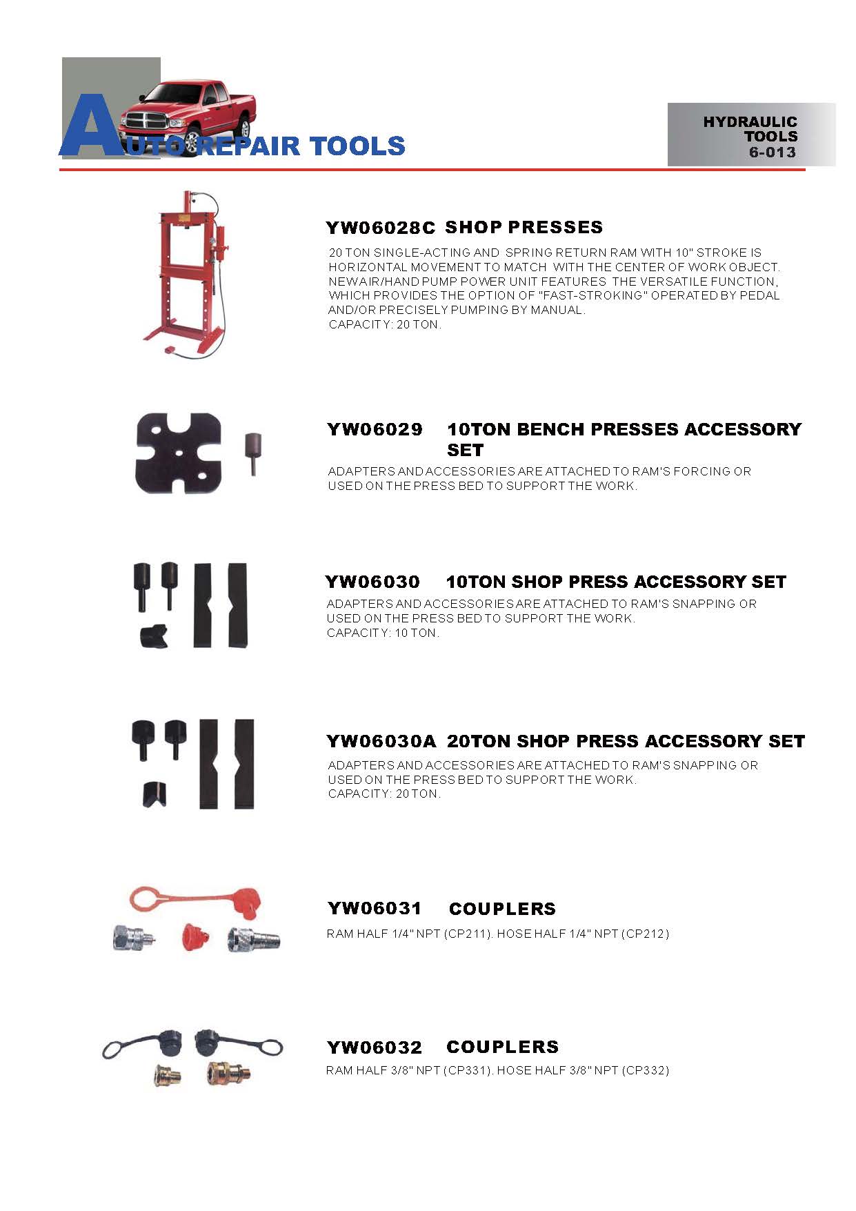 Years Way Auto Repair Tools - Hydraulic Tools